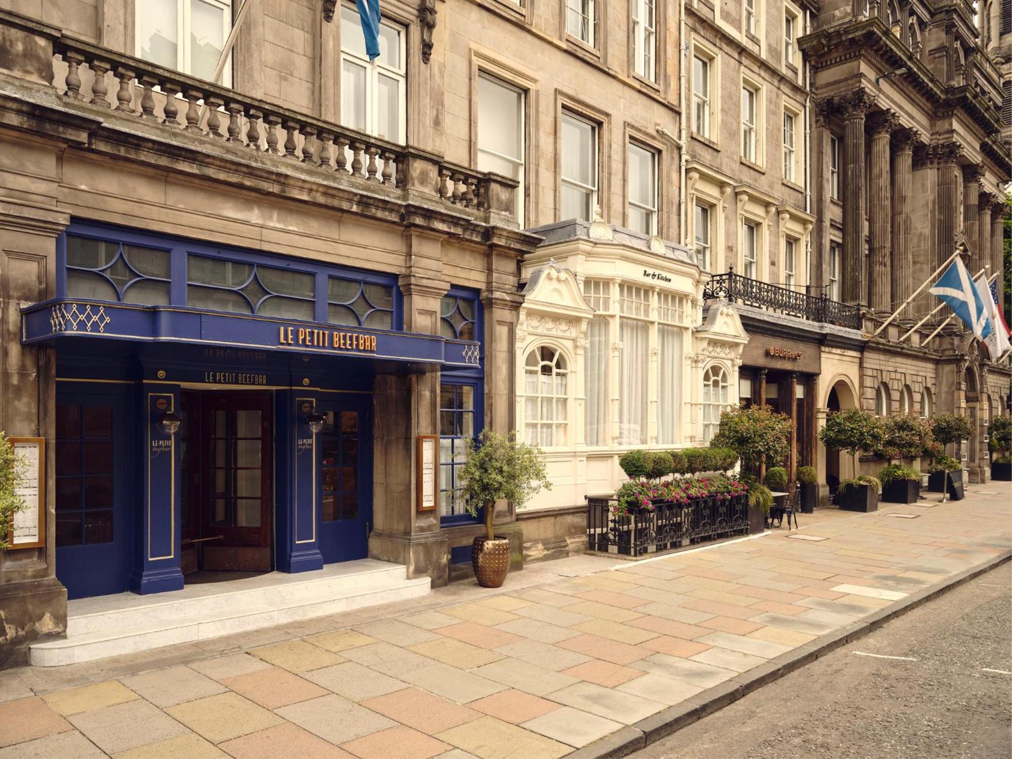 Hotel Intercontinental Edinburgh The George By Ihg Zewnętrze zdjęcie The hotel's entrance